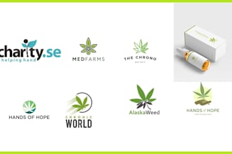 create a modern medical cbd logo design