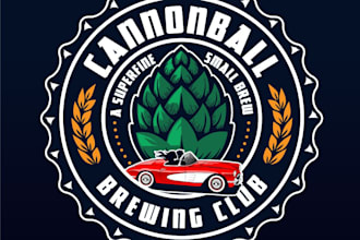 design unique brewing club logo