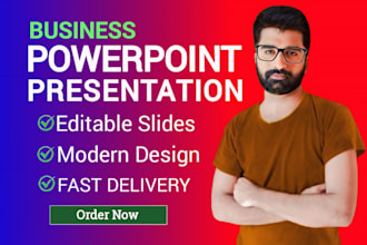 edit, redesign, enhance, update, improve your business powerpoint presentation
