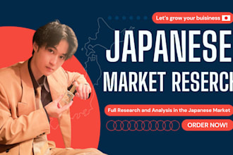 do a comprehensive japanese market research and business plan