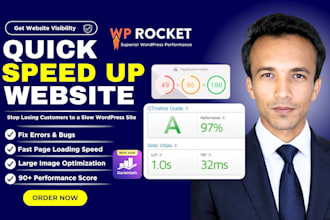 fix slow wordpress website, boost core web vitals score, pagespeed and do ai seo