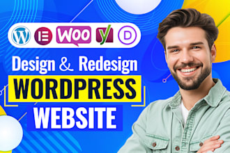 build wordpress website development, redesign wordpress using elementor pro