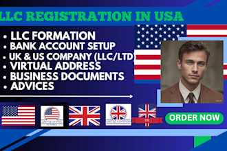 guaranteed US llc company registration for non USA residents bank account uk llc