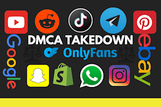 remove harassing defaming and infringing content fb tiktok reddit telegram dmca