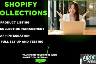 do shopify collections product listing custom integration app integration stores