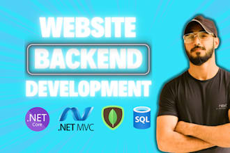 do website backend development as full stack web developer