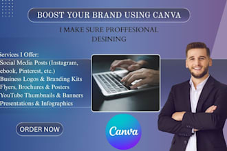 design service in canva for target audience