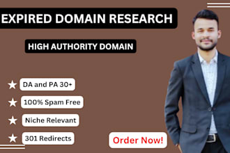 research niche relevant expired domains with high da and DR