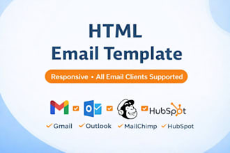 design and code responsive HTML email template