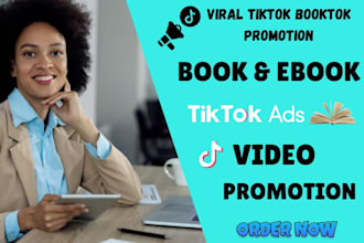 do viral tiktok booktok video promotion, ebook marketing book trailer