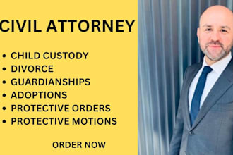 be your lawyer in civil, criminal, family, divorce and tort law disputes