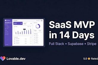 develop a mvp for your saas using lovable dev