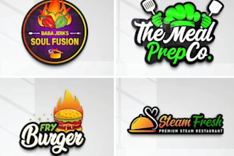 do modern minimalist restaurant, cafe, food, drinks logo and any graphics design