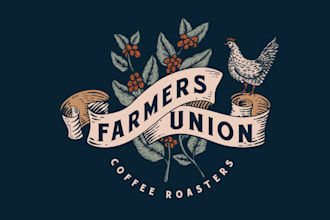 design farmers union coffee roasters logo