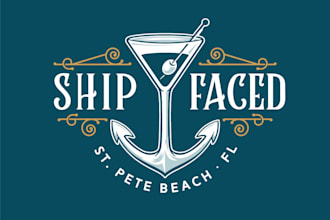 design awesome beach bar logo