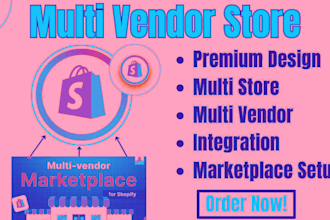 build multi vendor ecommerce website and marketplace website dokan wcfm with app