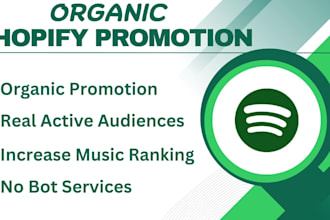 do organic spotify music promotion through ads campaign