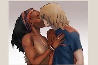 create beautiful hand drawn stylized illustrations for you