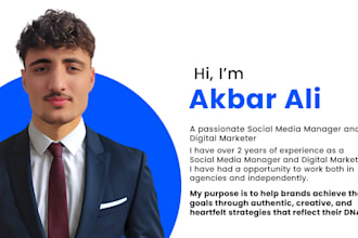 be your expert social media marketing manager to grow your brand