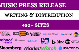 write your artist bio, music press release, PR distribution submit press release