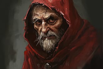 make a best dark fantasy horror character art