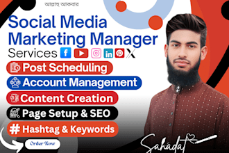 be your social media manager and executive assistant