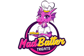 design awesome mad batter logo