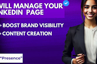 be your linkedin social media manager and content creator