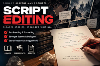 proofread, polish, and edit your screenplay