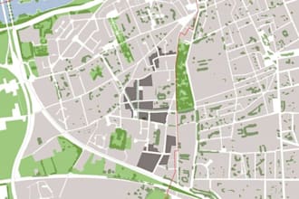 draw vector map fantasy map 3d isometric map illustration city map site map