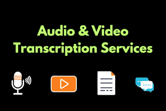 transcribe any video and audio to text