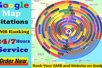 do 1000 google map ciatation for local SEO gmb ranking
