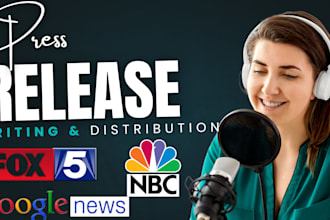write and distribute UK press release PR distribution for book music startup