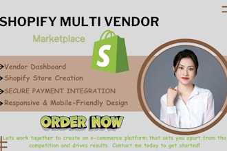 develope multi vendor ecommerce website marketplace shopify store