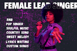be your female techno songwriter and vocalist in edm, deep house, rnb