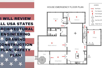 draw stamp architectural engineering drawing mep full set of permit floor plan