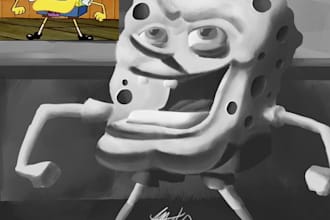 bring your favorite cartoon scene to life in 3d painting