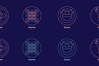 design custom icon set for you