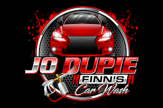 design premium 3d auto detailing repair automotive and car wash business logo