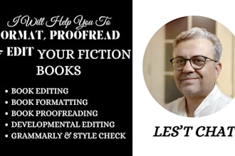 proofread, developmental edit, format fiction, romance story novel book editor