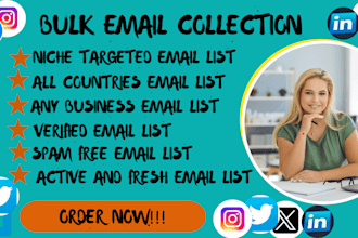 do niche targeted valid and active bulk email lists, b2b lead generation
