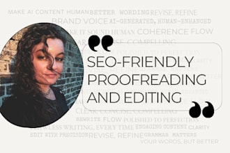 proofread and edit your blog and website content for SEO