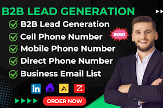 do b2b lead generation targeted owner direct phone cell phone number using lusha