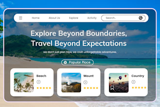 build travel agency website logistic web vacation travel tour wordpress website