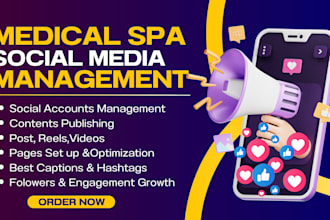 healthcare social media manager medical spa instagram content creation tiktok ad