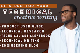 write, rewrite product user manual, guide, technical research, writing, articles