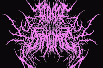 make brutal death metal, deathcore, black metal band logo