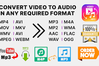 convert video to mp3, mp4 to mp3, mp3 to mp4, extract audio