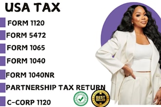 file us tax, form 1120,1065,5472,1040 US tax return form