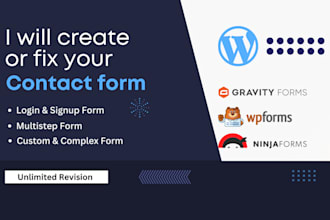 make your contact forms through gravity, wp and ninja form